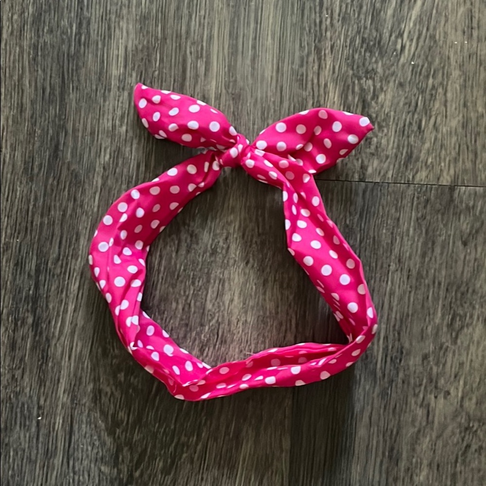 Tie Polka Dot Headband
